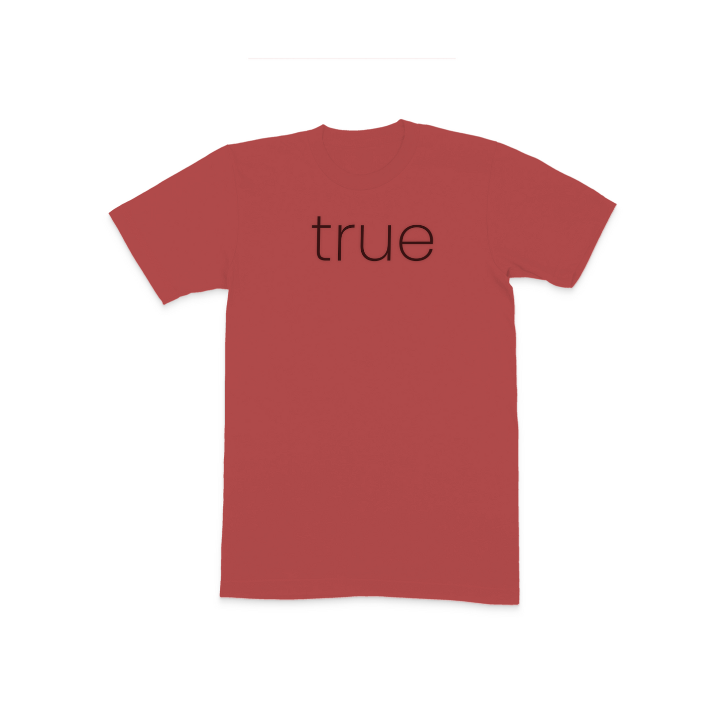 red 'true' t shirt